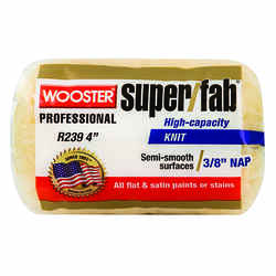 Wooster Super/Fab Fabric 3/8 in. x 4 in. W Paint Roller Cover 1 pk For Medium Surfaces