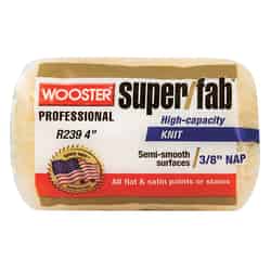 Wooster Super/Fab Fabric 3/8 in. x 4 in. W Paint Roller Cover 1 pk For Medium Surfaces