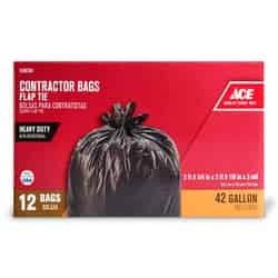 Ace 42 gal. Contractor Bags Flap Tie 12 pk