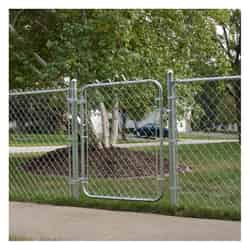 Yard Gard 48 in. H 12 Gauge Galvanized Silver Metal Chain Link Fence Gate