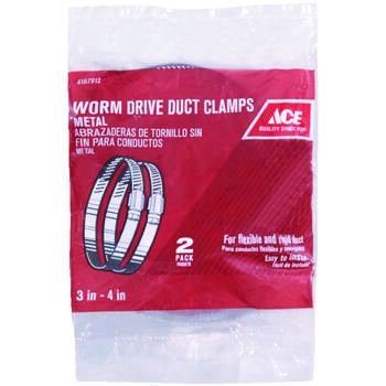 Ace 3 in. to 4 in. Metal Worm Drive Clamp