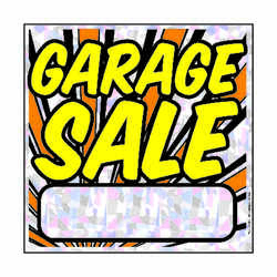 Hy-Ko English 12 in. H x 12 in. W Sign Polyethylene Garage Sale