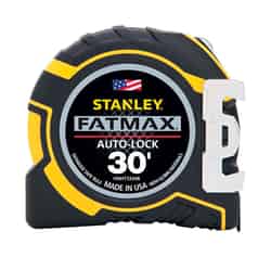 Stanley FatMax 30 ft. L x 1.25 in. W Auto Lock Tape Measure 1 pk Yellow