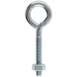 Hampton 1/4 in. x 2-5/8 in. L Zinc-Plated Steel Eyebolt Nut Included