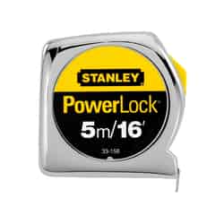Stanley PowerLock 16 ft. L x 0.75 in. W Tape Measure 1 pk Yellow