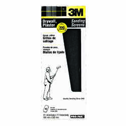 3M Pro-Pak 11-1/4 in. L X 4-3/16 in. W 220 Grit Silicon Carbide Drywall Sanding Screen 10 pk