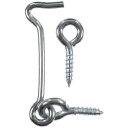 Ace Small Silver Steel 0.8175 in. L Hook and Eye 2 pk Zinc-Plated
