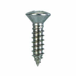 HILLMAN 10 x 3/4 in. L Phillips Oval Head Sheet Metal Screws 100 per box Stainless Steel