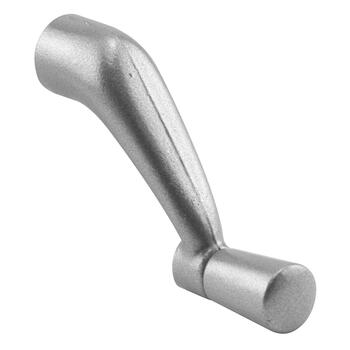 Prime-Line Painted Silver Zinc Single-Arm Casement Operator Crank Handle For Universal