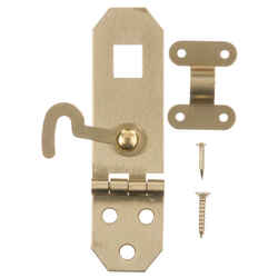 Ace Solid Brass Brass 2.8 in. L x 0.8 in. W 1 pk 2.8 in. Decorative Hasp w/Hooks