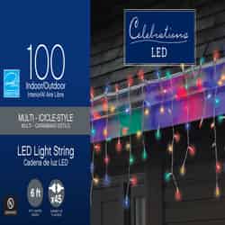 Celebrations Basic LED Mini Multicolored 100 ct String Christmas Lights 5.67 ft.