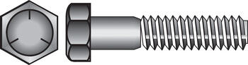 HILLMAN 7/16 in. Dia. x 2-1/2 in. L Heat Treated Zinc Steel Hex Head Cap Screw 50 box