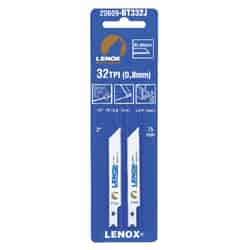 Lenox Bi-Metal U-Shank Jig Saw Blade 2 pk 3-5/8 in. 32 TPI