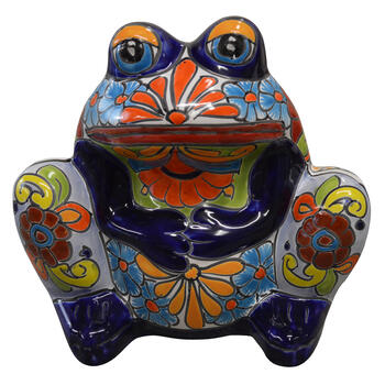 Avera Products Talavera 10 in. H x 11 in. W Assorted Ceramic Talavera Planter