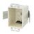 Allied Moulded FiberglasBox 2-1/4 in. Round Fiberglass 1 gang Outlet Box Beige