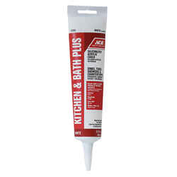 Ace White Siliconized Acrylic Kitchen and Bath Adhesive Caulk 5.5 oz