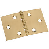 National Hardware Polished Brass Hinge 2 in. W x 3-/16 in. L 1 pk