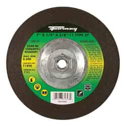 Forney 7 in. Dia. x 1/4 in. thick x 5/8 in. Silicon Carbide 8500 rpm 1 pc. Masonry Grinding Whe