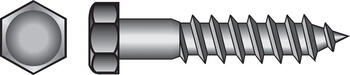 HILLMAN 3/8 in. x 2 in. L Hex Steel 100 pk Lag Screw