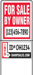 Hy-Ko English For Sale by Owner Sign Plastic 14 in. H x 18 in. W