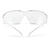 3M SecureFit Anti-Fog Safety Glasses Clear Lens Clear Frame 1 pc.