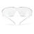 3M SecureFit Anti-Fog Safety Glasses Clear Lens Clear Frame 1 pc.