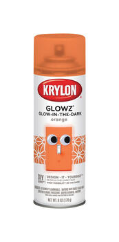 Krylon Glowz Orange Glow-in-the-Dark Spray Paint 6 oz