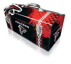 Sainty International 16.25 in. Atlanta Falcons Art Deco Tool Box 7.1 in. W x 7.75 in. H Steel