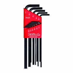 Eklind Tool .050 to 1/4 SAE Long Arm Hex L-Key Set Multi-Size in. 11 pc.