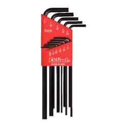 Eklind Tool .050 to 1/4 SAE Long Arm Hex L-Key Set Multi-Size in. 11 pc.