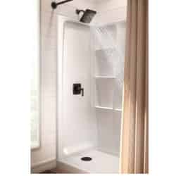 Delta Bathing System 74 in. H x 60 in. W x 32 in. L White Acrylic Reversible Rectangular Shower