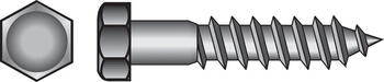 HILLMAN 3/8 in. x 2-1/2 in. L Hex Steel Hot Dipped Galvanized Lag Screw 50 pk