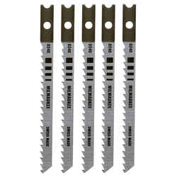 Milwaukee 3-1/8 in. Wood cutting Jig Saw Blade 8 TPI 5 pk U-Shank High Carbon Steel