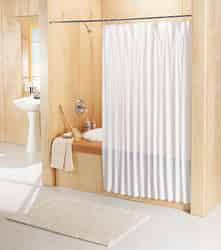 Excell 70 in. H x 71 in. W Solid White Shower Curtain Liner