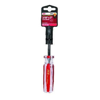 Ace 3 in. 3/16 Screwdriver Steel Black 1 Slotted