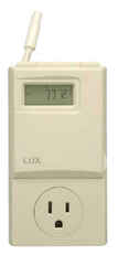 Lux Heating and Cooling Touch Screen Programmable Outlet Thermostat