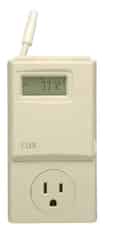 Lux Heating and Cooling Touch Screen Programmable Outlet Thermostat