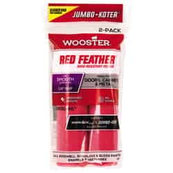 Wooster Red Feather Velour 4-1/2 in. W X 1/4 in. S Mini Paint Roller Cover 2 pk