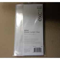 Excell 71 in. W x 70 in. H Clear Solid Shower Curtain Liner