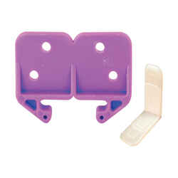 Prime-Line 1-3/16 in. L Plastic Drawer Track Guide 1 pk