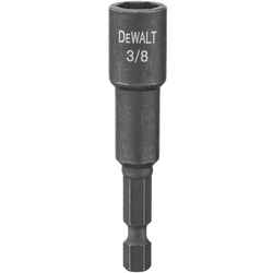 DeWalt Impact Ready 3/8 in. x 2-9/16 in. L Black Oxide 1/4 in. Nut Driver 1 pc. Quick-Change He