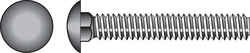 HILLMAN 1/4 Dia. x 1-1/2 in. L Stainless Steel Carriage Bolt 50 pk