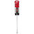Milwaukee 10 in. Cushion Grip Chrome-Plated Steel Red 1 pc. #2 Screwdriver Phillips