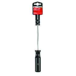 Ace 6 in. Slotted 3/16 Screwdriver Steel Black 1