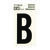 Hy-Ko Vinyl 2 in. B Letter Reflective Black Self-Adhesive