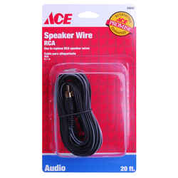 Ace 20 ft. L Speaker Cable RCA