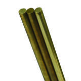 K&S 1/4 in. Dia. x 36 in. L Brass Rod 1 pk