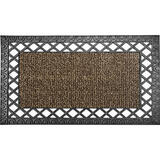 GrassWorx French Quarter Style Sandbar Polyethylene/Rubber Nonslip Door Mat 30 in. L x 18 in. W