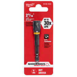 Milwaukee SHOCKWAVE IMPACT DUTY 5/16 inch drive in. x 2.5625 in. L 1 pc. Heat-Treated Steel Nut