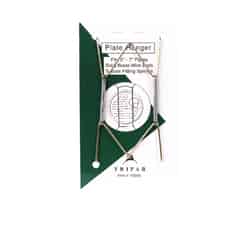 Tripar 5 in. to 7 in. Brass Bent Curves Plate Hanger 1 pk